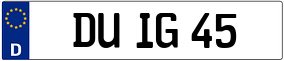 Trailer License Plate